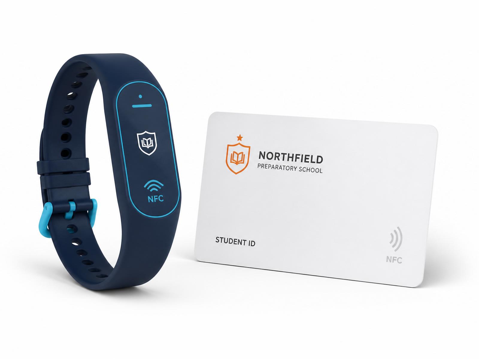 REDAX OneID NFC wristband and student ID card